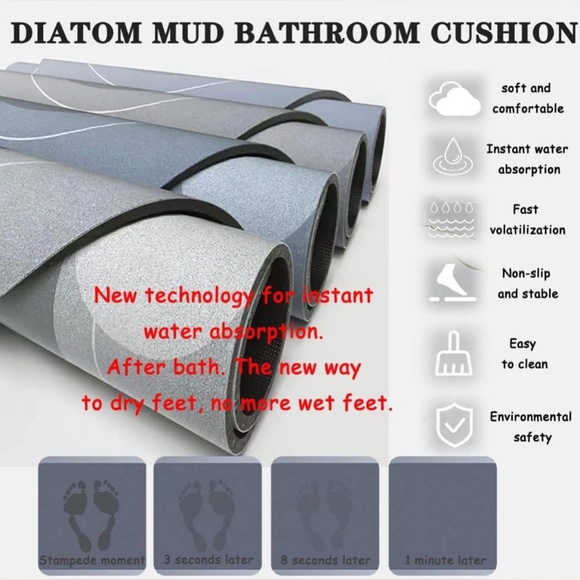 unnamed Diatomaceous Bath Mats - Picture 2 of 6